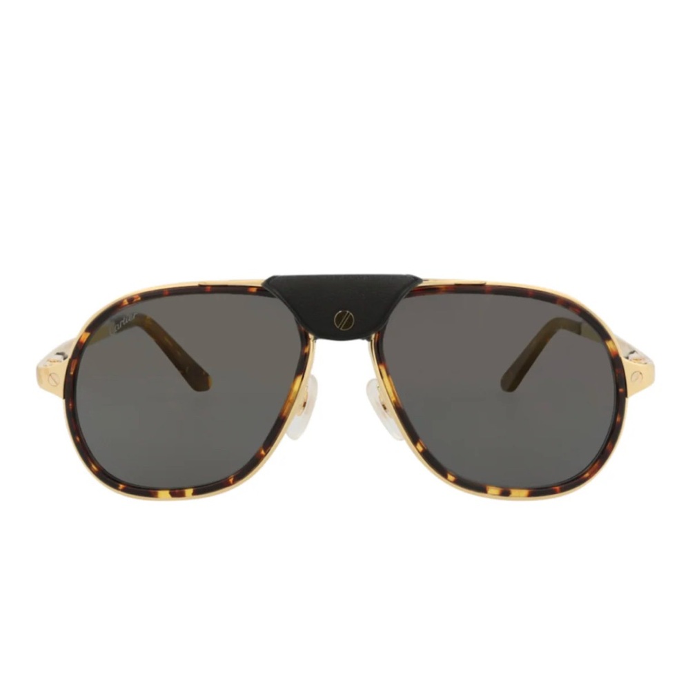 Cartier Tortoise and Black Men's Glasses with trademark screw details, brand new